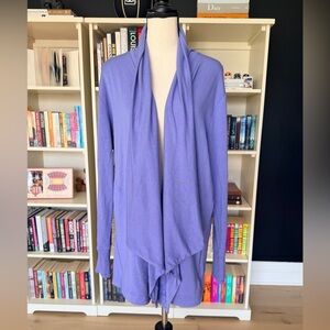 Athleta Pranayama Restore Wrap Cardigan in Purple Size Medium